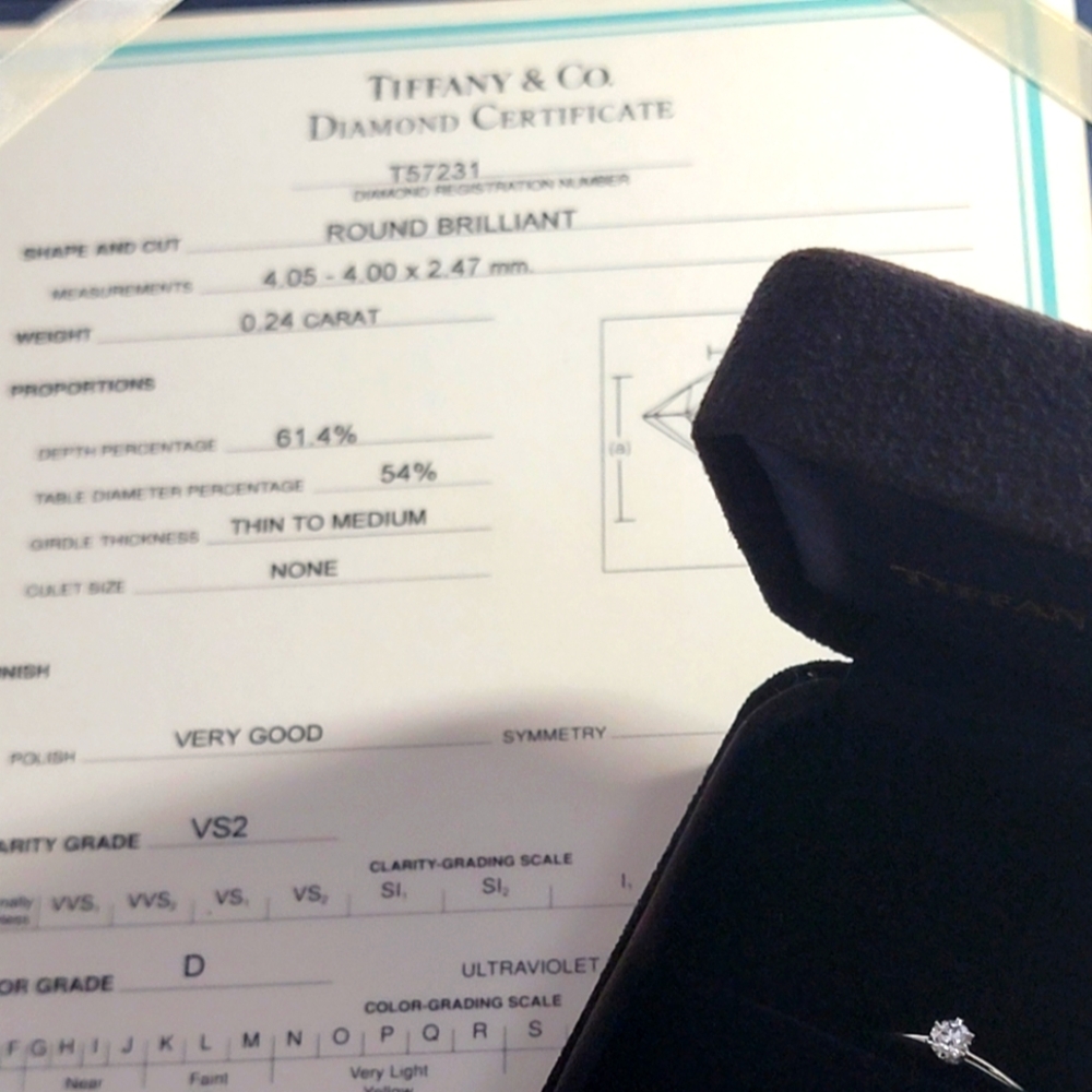 Tiffany VS2 diamond ring
